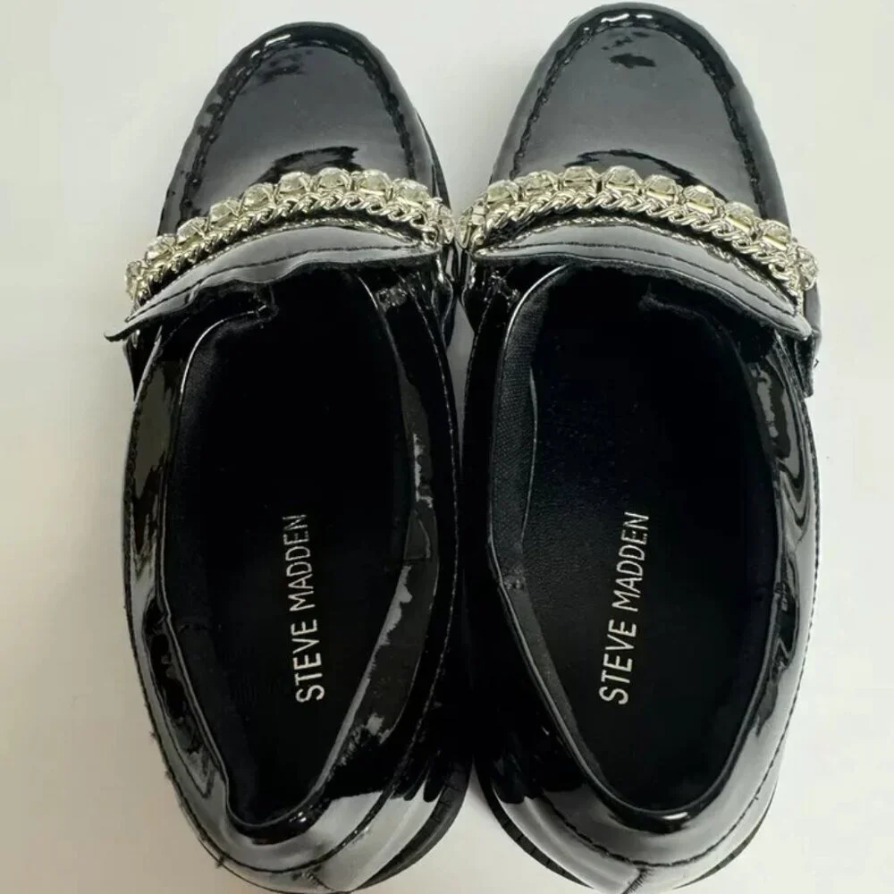 Steve Madden Taylar Loafer Black Size 2 M Big Kid
